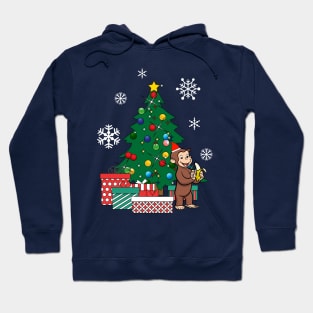 Curious George Around The Christmas Tree Hoodie